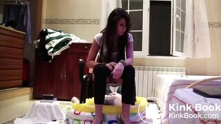 Toilet slave and pooping girl 13