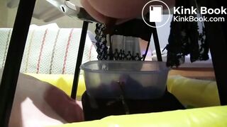Toilet slave and pooping girl 13