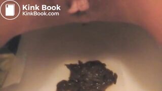 Three piles of soft poop