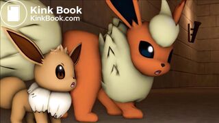 Eevee and Flareon