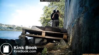 Girl Pooping At Festival