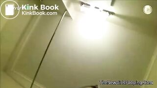 Thick girl poops on toilet