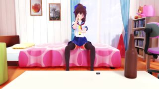 Results of Hikamo putting beer in her ass