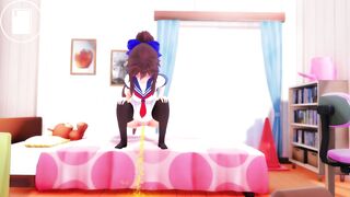 Results of Hikamo putting beer in her ass