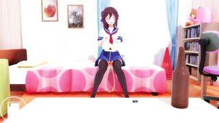 Results of Hikamo putting beer in her ass