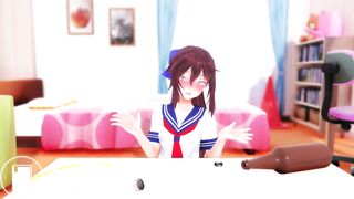 Results of Hikamo putting beer in her ass