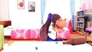 Results of Hikamo putting beer in her ass