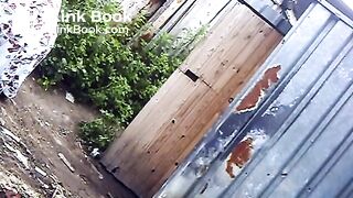 outdoors shitting unusual cleaning 034 (granny has diarrhea in panties)