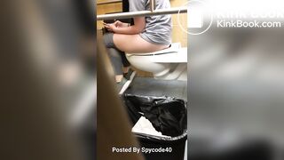 Girl poops in fitness center