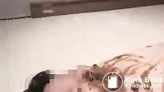 Beautiful Japanese girl shits in mouth of a lucky human toilet