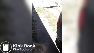 Girl taking a cow shit