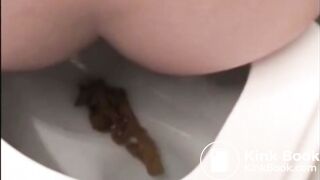 Sexy redhead girl shits diarrhea