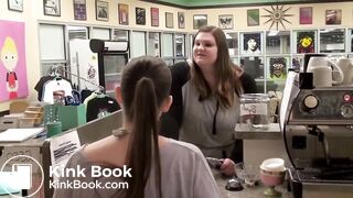 Girl has diarrhea at a coffee shop