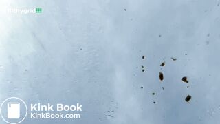 Bubble butt shitting on windshield