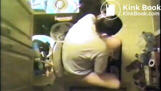 woman poop in toilet