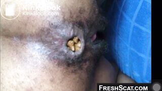 Ebony scat wet pussy