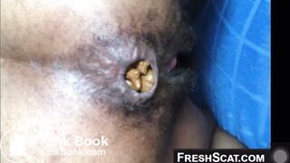 Ebony scat wet pussy