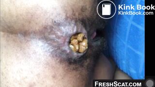Ebony scat wet pussy