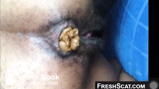 Ebony scat wet pussy