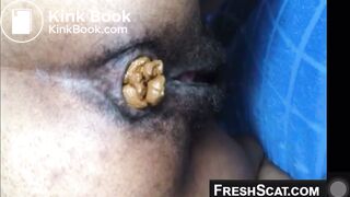 Ebony scat wet pussy
