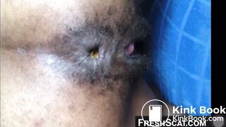 Ebony scat wet pussy