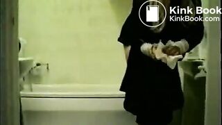 Standing Mature Enema