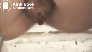 toilet shitting unusual cleaning 044 (slighty constipated girl)