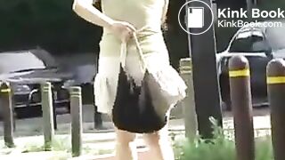 outdoors pooping accidents 004 - desperate japan girl diarrhea in panties