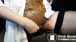 beautiful n sexy girl with a mask crapped