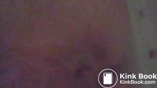 Girl tasting her poo (first time)