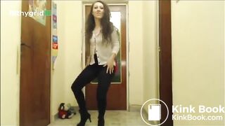 beautiful and sexy woman shitting