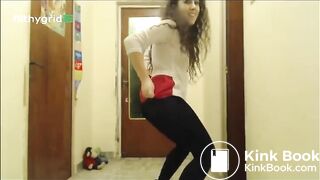 beautiful and sexy woman shitting