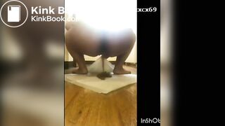 Ebony pooping - video 23
