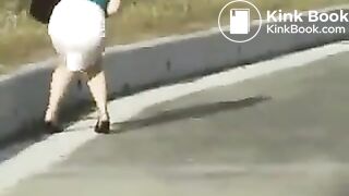 outdoors pooping accidents 002 (desperate girl diarrhea in panties)