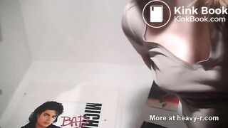 Watch my ass push out a huge hard log