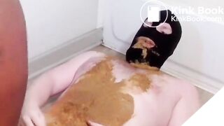 Black bbw feeding slave