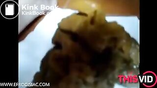 SLUT TAKES A BIG HOT SHIT