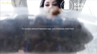 beautiful and sexy girl with black hair crapped