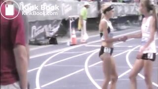 Cute runner has an accident