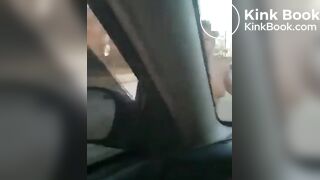 Naked Crazy Negro Lady Piss and Shits on Mans Car