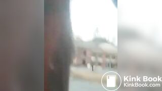 Naked Crazy Negro Lady Piss and Shits on Mans Car