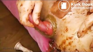 Japanese scat smearing and dirty anal