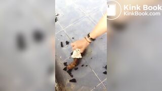 Stunning Chick Shits In Abandoned Building