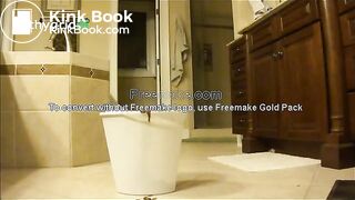 beautiful and sexy brunette has diarrhea