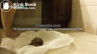 beautiful and sexy brunette has diarrhea