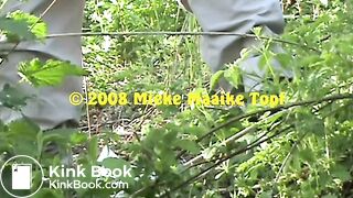 Woman scat in nature