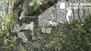 Woman scat in nature