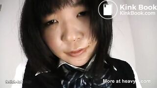 cute Japanese girl smear shit orgasm