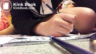 Messing A Diaper Whilst Coloring