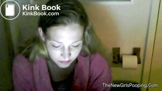 blonde girl has diarrhea - video 3